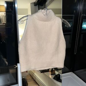 Zara cream turtleneck tank